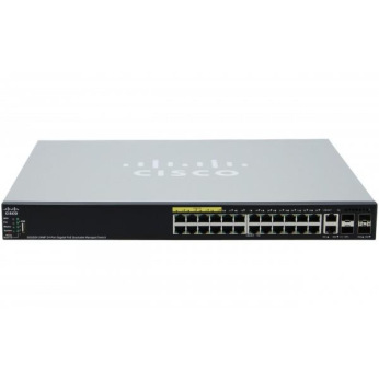 Коммутатор Cisco SG550X-24MP 24-Port Gigabit PoE Stackable Managed Switch (SG550X-24MP-K9-EU)