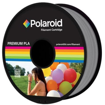 Котушка з ниткою 1.75мм / 1кг PLA Polaroid для 3D принтера, сріблястий (3D-FL-PL-8007-00)