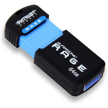 Накопичувач Patriot 64GB USB 3.1 Supersonic Rage R180MB/s (PEF64GSRUSB)