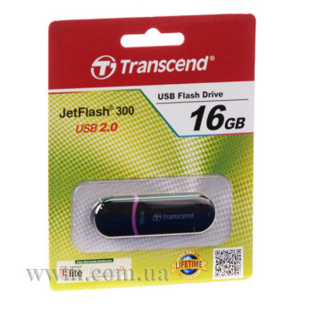 Накопитель USB 2.0 Transcend JetFlash 300 16GB () (TS16GJF300)