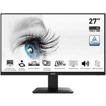 Монітор IPS 27" FHD (1920 x 1080) 1ms 100Hz 178/17 8 /VGA/DP/HDMI/колонки 2*3W PRO MP273A (PRO MP273A)