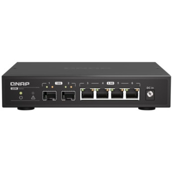 Некерований комутатор QNAP QSW-2104-2S 2*10GbE SFP+  4*2.5GbE (RJ45) (QSW-2104-2S)