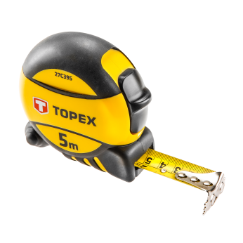 Рулетка Topex, стальная лента 5 м x 19 мм (27C395)