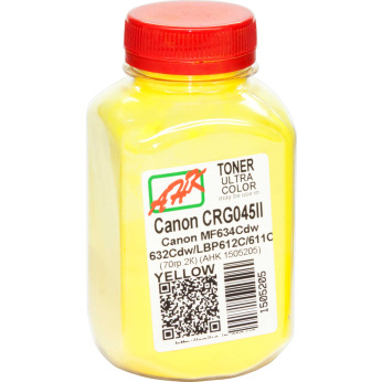 Тонер для Canon 045H Yellow (1243C002) АНК  Yellow 70г 1505205