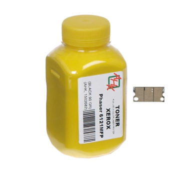 Тонер и Чип для Xerox Phaser 6121 АНК  Yellow 90г 1502689