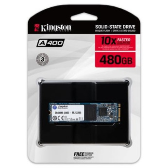 Твердотільний накопичувач SSD M.2 Kingston 480GB A400 SATA 2280 TLC (SA400M8/480G)