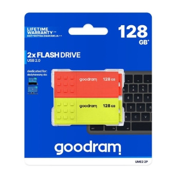 Флеш пам’ять 2x128GB UME2 MIX 20R/5W USB 2.0 2 PAC K UME2-1280MXR11-2P (UME2-1280MXR11-2P)