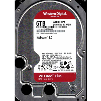 Жорсткий диск WD Red Plus 6Tb WD60EFPX SATA WD60EFPX (WD60EFPX)