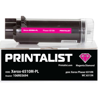 Картридж для Xerox Phaser 6510, 6510N, 6510DN PRINTALIST 106R03694  Magenta Xerox-6510M-PL