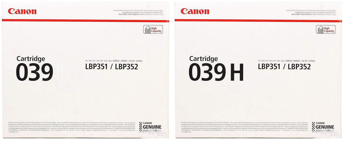 Картриджи Canon 039 Canon 039H для Canon i-Sensys LBP–351x Купить комплект картриджей.