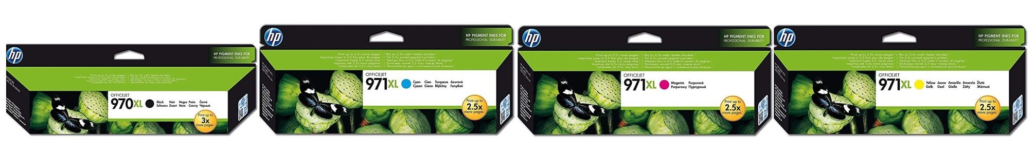 Картриджи hp 970XL hp 971XL для HP OfficeJet Pro X576dw. Купить комплект оригинальных картриджей.