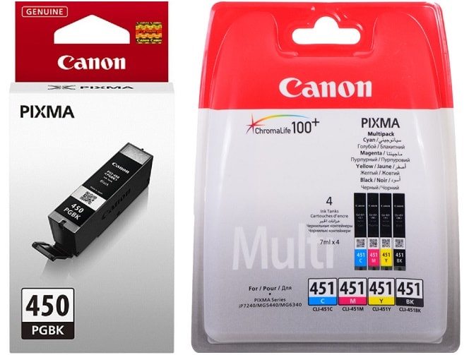 Картридж для Canon Pixma iP7240 Купить комплект оригинальных чернил.