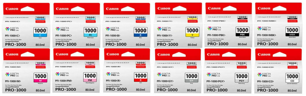 Картридж для Canon Pixma PRO 1000 Купить комплект оригинальных картриджей.