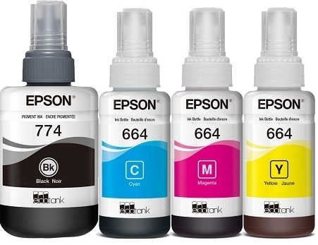 Чернила для EPSON L605. Купить комплект оригинальных чернил.