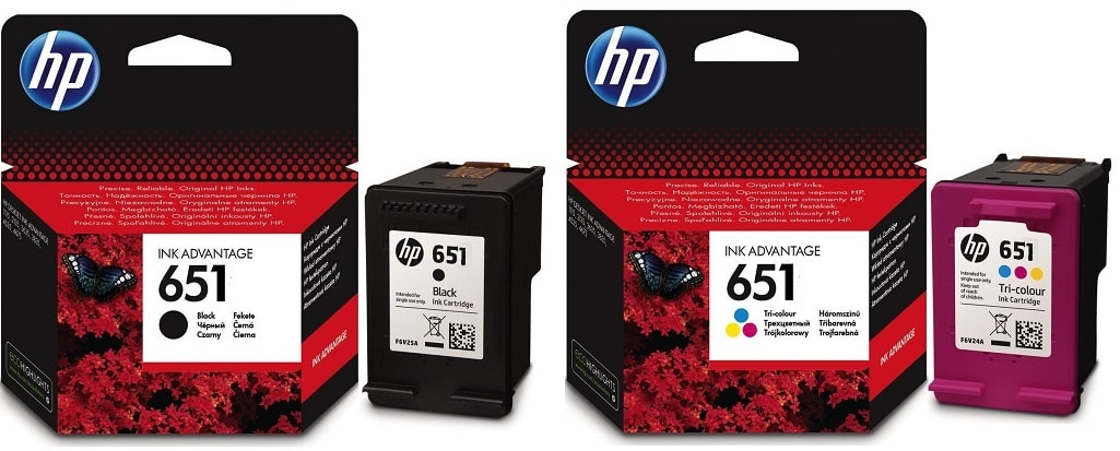 Картриджи hp 651 для HP Officejet 202. Купить комплект оригинальных чернил.