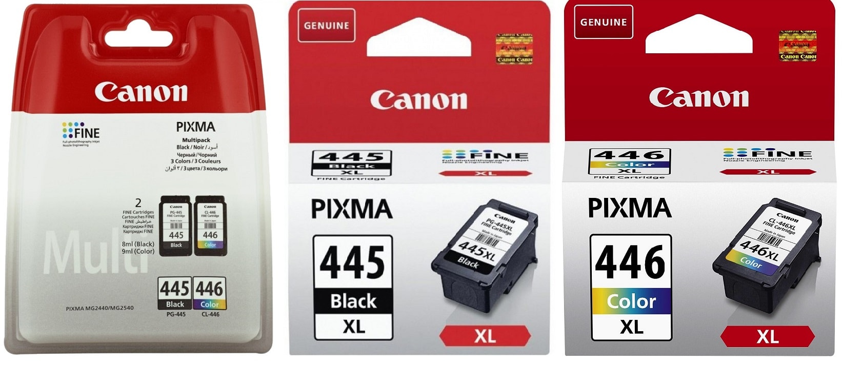Чернила для Canon Pixma MG2440 Купить комплект оригинальных чернил.