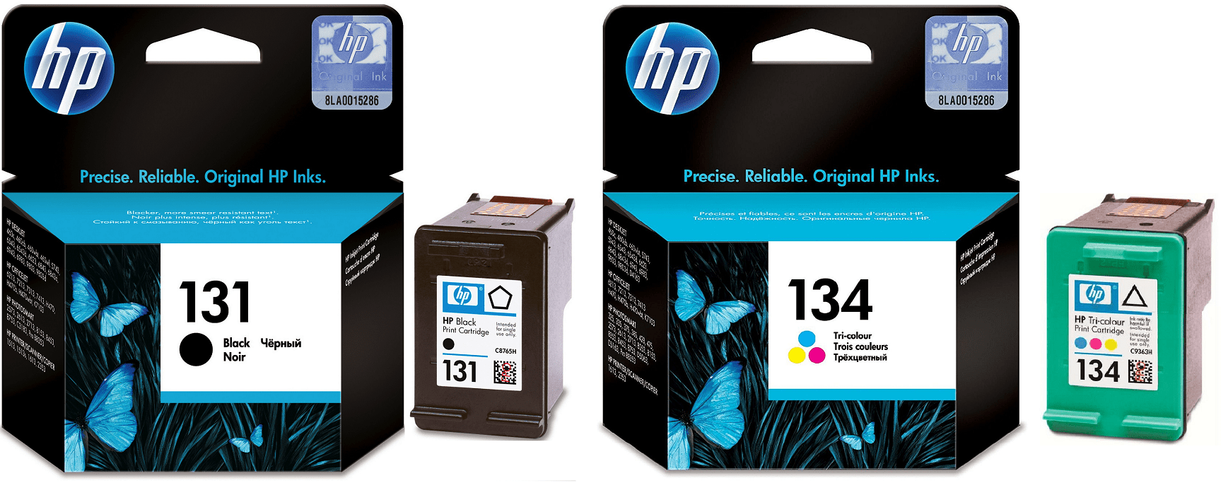 Картриджи hp 131 134 для HP Photosmart 2610. Купить комплект оригинальных чернил.