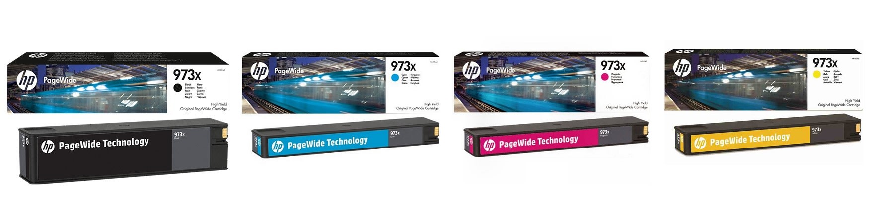 Картриджи hp 973X для HP PageWide Pro 452dw. Купить комплект оригинальных картриджей.
